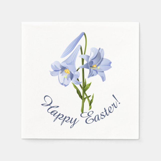 Serviette En Papier Bouquet de Pâques Lily (Devant)