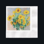 Serviette En Papier Bouquet de tournesols Claude Monet<br><div class="desc">Bouquet de tournesols. Claude Monet. 1881. Reproduction d'oeuvres d'art célèbres dans le domaine public.</div>