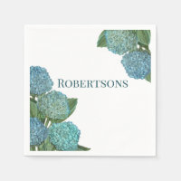 Bouquet d'hortensias bleu poussiéreux