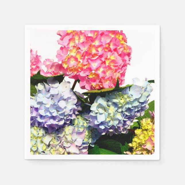 Serviette En Papier Bouquet Hydrangea (Devant)