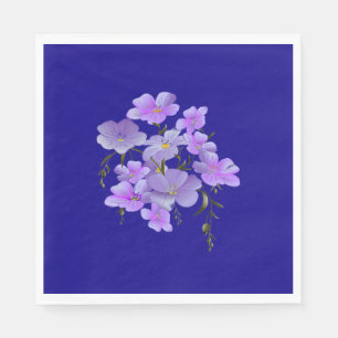 Serviette En Papier Bouquet Pastel Pretty Lilac