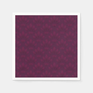 Serviette En Papier Bourgogne noble dans le style art déco.