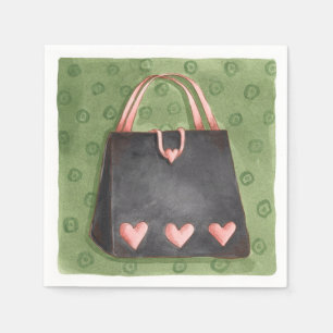 Serviette En Papier Bourse de coeur - serviettes de papier