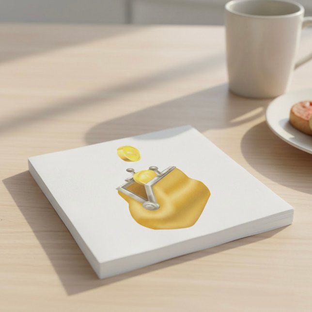 Serviette En Papier Bourse de pièces d'or (Créateur téléchargé)