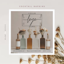 Bouteilles Boho | Fleurs | Cocktail esthétique