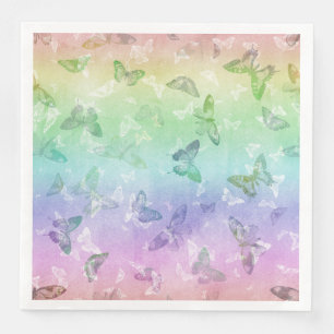 SERVIETTE EN PAPIER BOUTEILLES DE COULEUR D'EAU MULTICOLORÉS