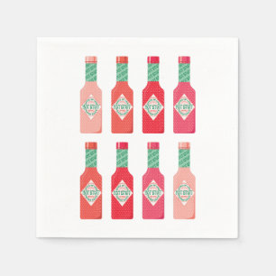 Serviette En Papier Bouteilles de sauce chaud Bouteille chaude Cadeau