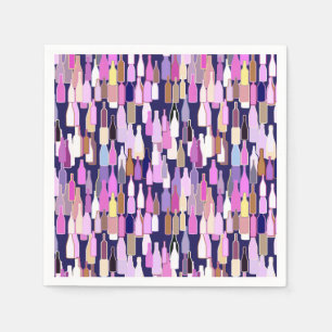 Serviette En Papier Bouteilles de vin, multicolore, arrière - plan ble
