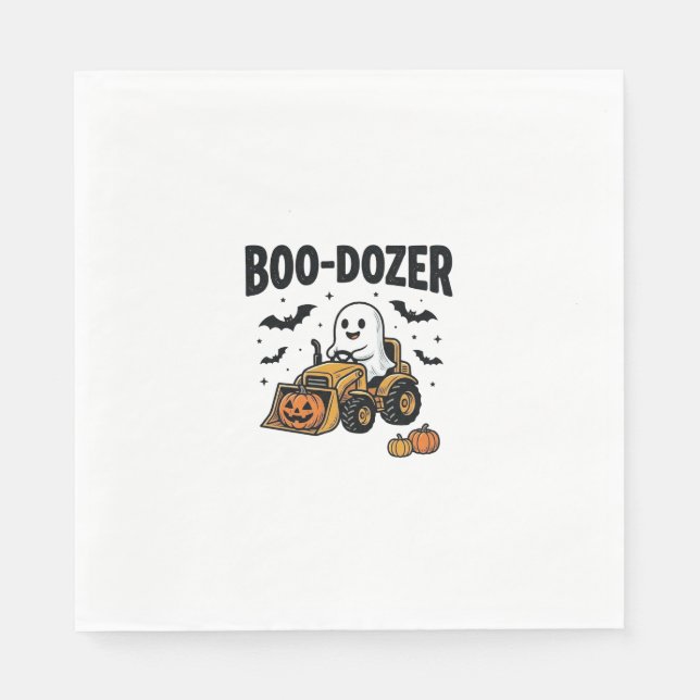 Serviette En Papier Bouteur fantôme Halloween Design de bouteur_1 (Devant)