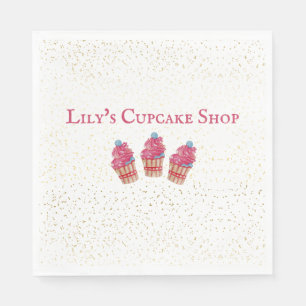 Serviette En Papier Boutique de cupcake pour enfants personnalisable