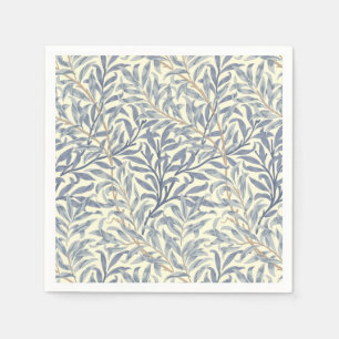 Serviette En Papier Bouton bleu saule (par William Morris)