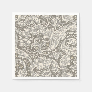 Serviette En Papier Bouton de bachelier en damassé antique de William