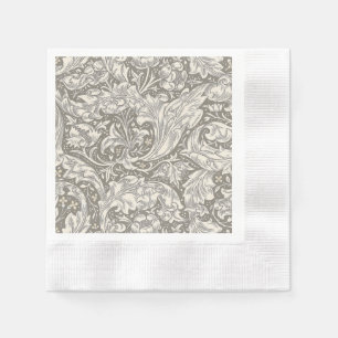 Serviette En Papier Bouton de bachelier en damassé antique de William