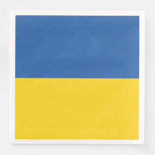 Serviette En Papier Bouton Drapeau de l'Ukraine
