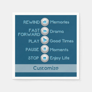 Serviette En Papier Boutons de contrôle de la vie