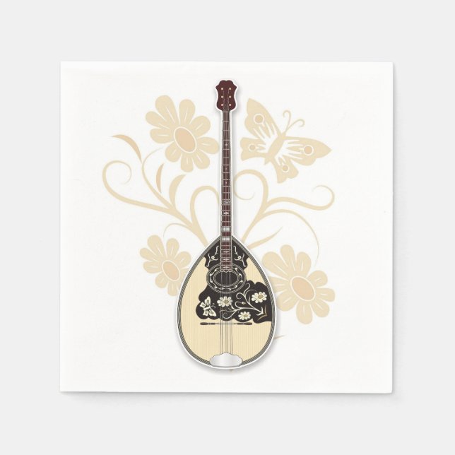 Serviette En Papier Bouzouki (Devant)