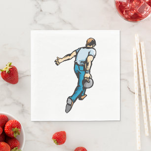 Serviette En Papier Bowler à dix broches