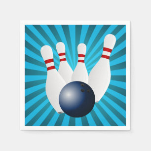 Serviette En Papier Bowling Birthday Party Paper