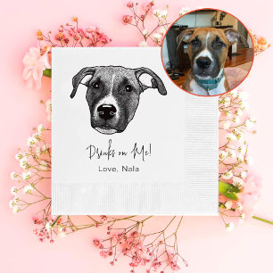Serviette En Papier Boxer Chien Boire Personnalisé Boisson Sur Moi