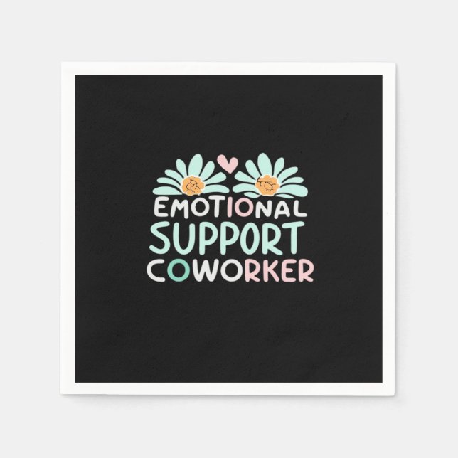 Serviette En Papier Boxy du collaborateur d'aide émotionnelle (Devant)