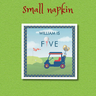 Serviette En Papier Boy Golf Thème 5ème anniversaire Party Napkins