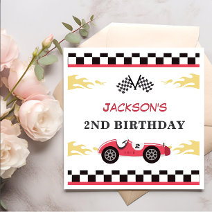 Serviette En Papier Boy Race Car fête d'anniversaire