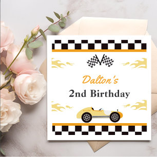 Serviette En Papier Boy Race Car fête d'anniversaire