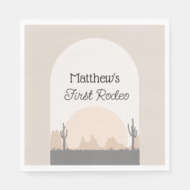 Serviette En Papier Boys Western Paper Napkin (Devant)