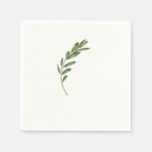 Serviette En Papier Branche d'olive - Napkin