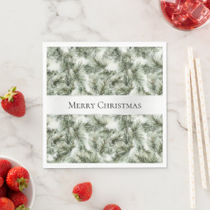 Serviette En Papier Branches d'arbre de Noël