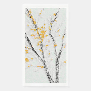 Serviette En Papier Branches de l'arbre d'automne avec feuilles de aut