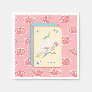 Serviette En Papier Bravo à Bird Bam Mahjong Papier Napkin