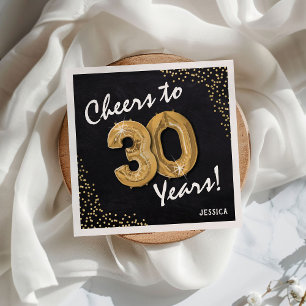 Serviette En Papier Bravo aux 30 ans ! Anniversaire 30 ans