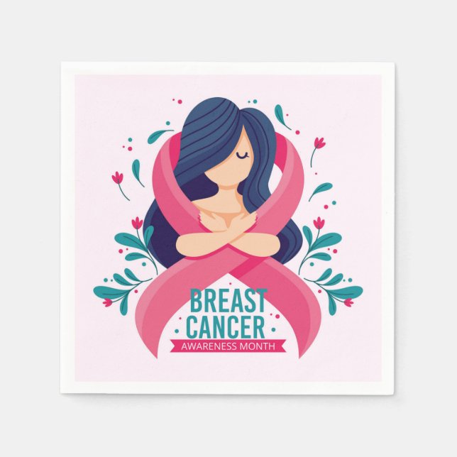 Serviette En Papier Breast Cancer Awareness Month (Devant)