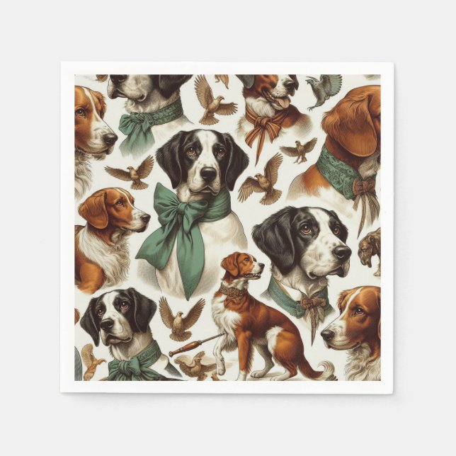 Serviette En Papier Bretagne vintage sans fil (Devant)