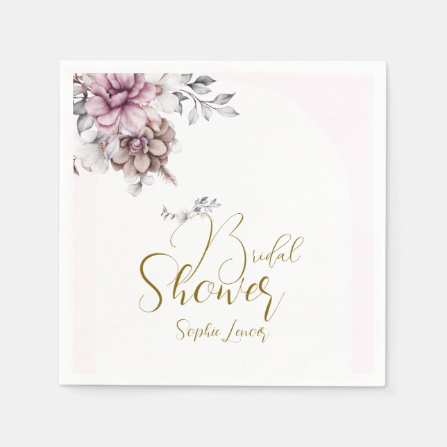 Serviette En Papier Bridal Shower Napkin (Devant)