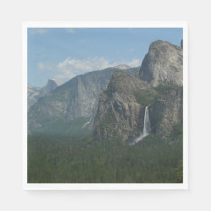 Serviette En Papier Bridalveil Falls et Half Dome à Yosemite