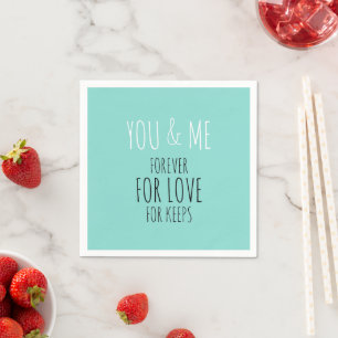 Serviette En Papier BRIDE Forever You And Me Mariage Suite Party