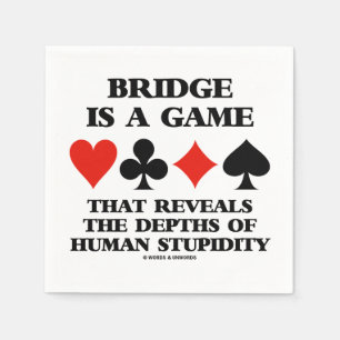 Serviette En Papier Bridge Est Un Jeu Qui Révèle Des Profondeurs De St