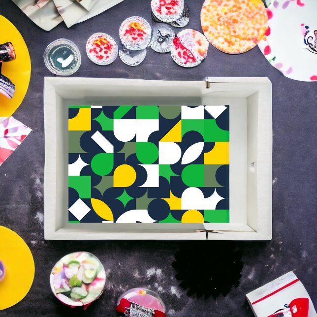 Serviette En Papier Bright Geo (Créateur téléchargé)