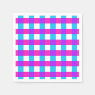 Serviette En Papier Bright Gingham Napkins