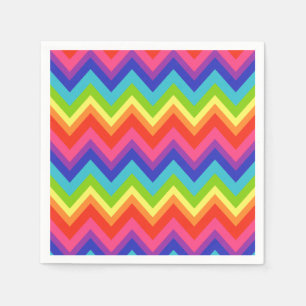 Serviette En Papier Bright Rainbow fête d'anniversaire Napkins