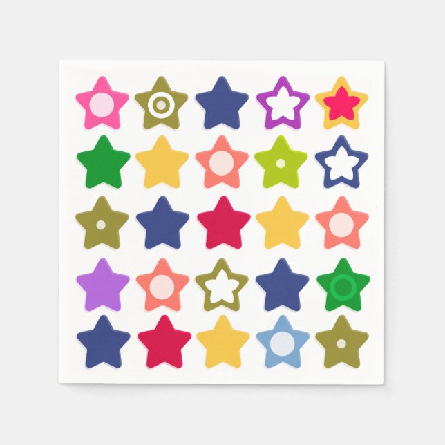 Serviette En Papier Bright stars (Devant)