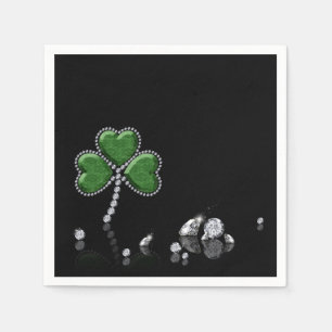 Serviette En Papier Brilliant Happy St. Patrick's Day Diamonds