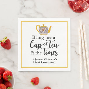 Serviette En Papier Britanniques après-midi Thé Cute Queen Victoria Vi
