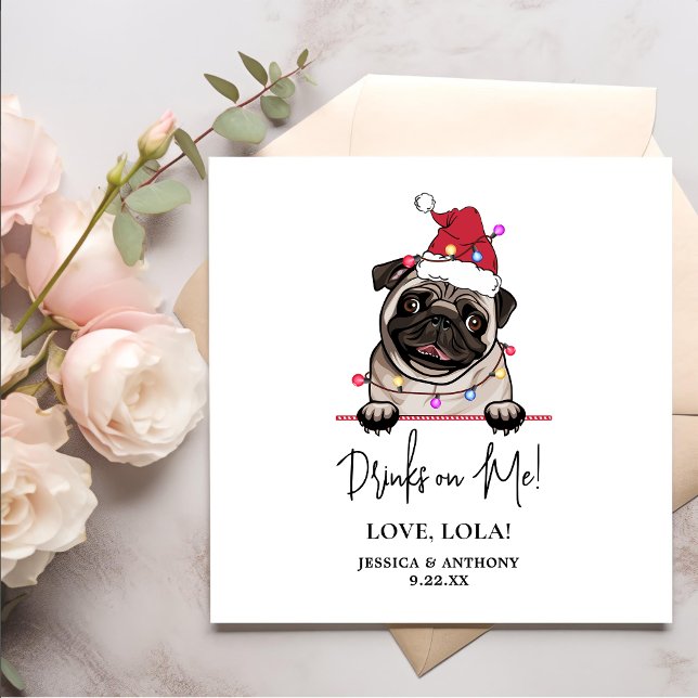 Serviette En Papier British Bull Dog Boissons personnalisées sur moi (Créateur téléchargé)