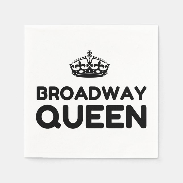 SERVIETTE EN PAPIER BROADWAY QUEEN (Devant)