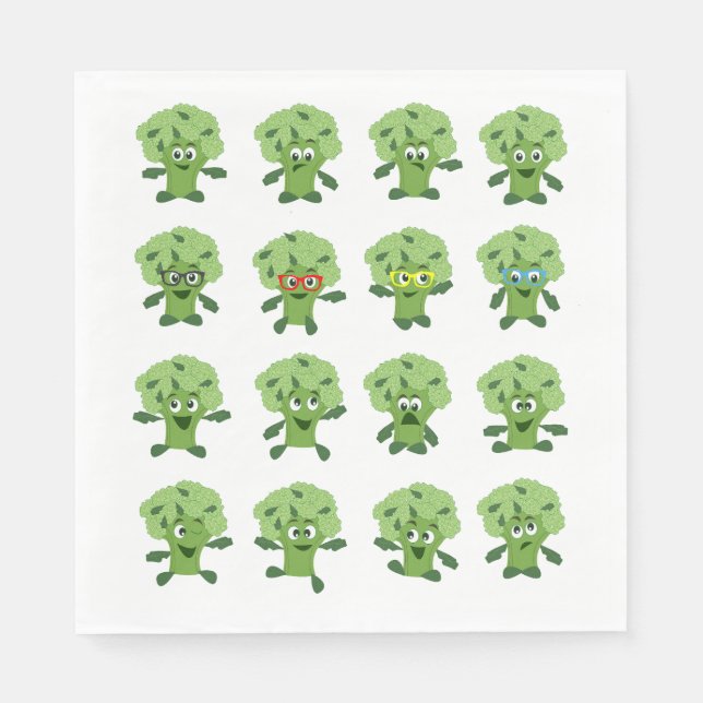 Serviette En Papier brocoli (Devant)