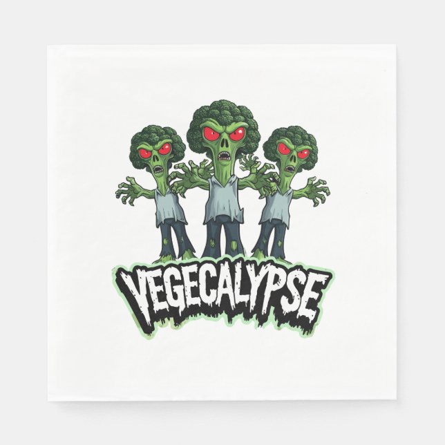 Serviette En Papier Brocoli Zombie - Vegecalypse (Devant)