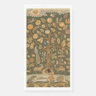 Serviette En Papier Broderie Anglaise Antique sur Canevas : Arbre de V